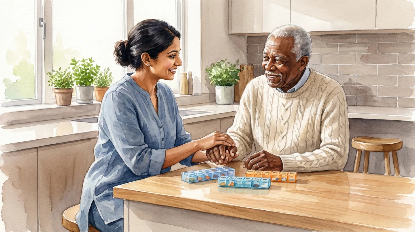 Family member coordinating care with Family plan tools